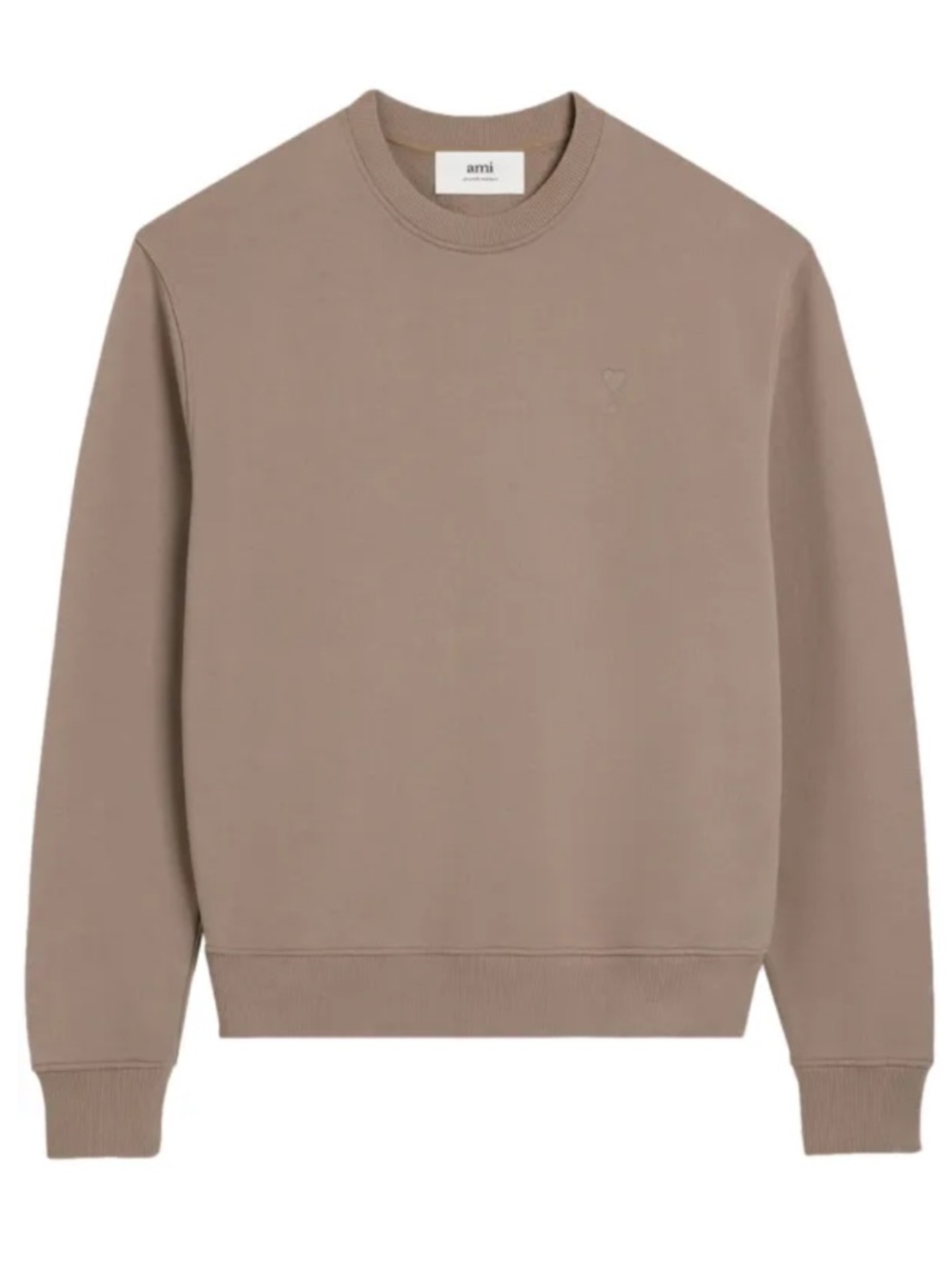 NWT Ami Paris taupe crewneck sweatshirt, Men’s L